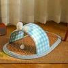 [Sea Salt Blue] Rattan Mat Slippers Pet Bed