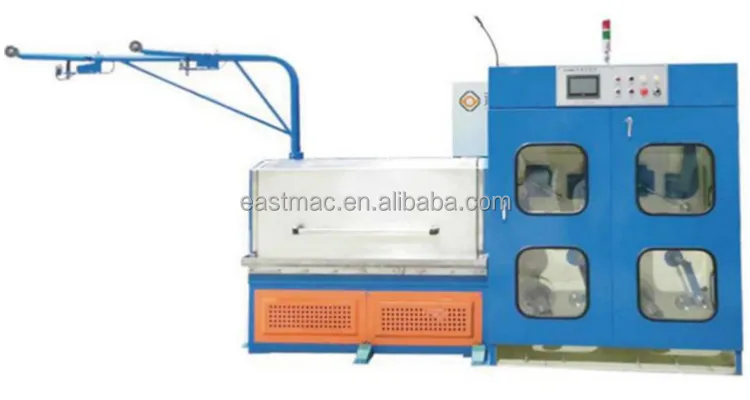 Hot sale high speed Double Fine Wire Drawing Machine with Continuous Annealer for copper and aluminum