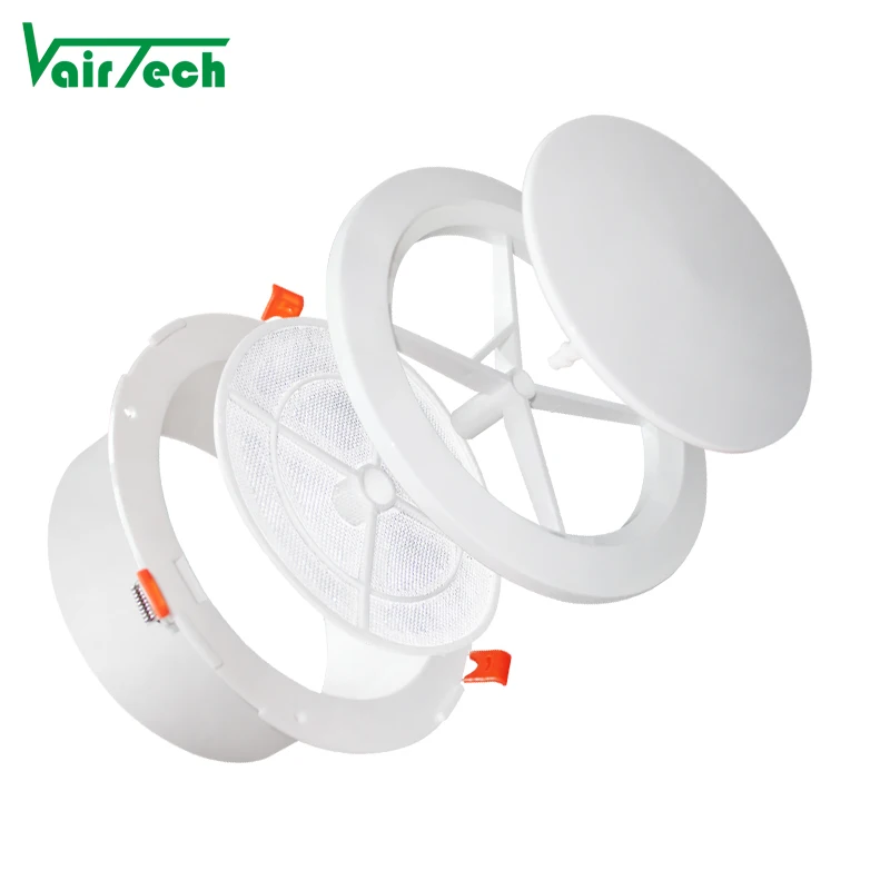 Hvac System Plastic White Air Diffuser Adjustable Air Flow Ventilation ...