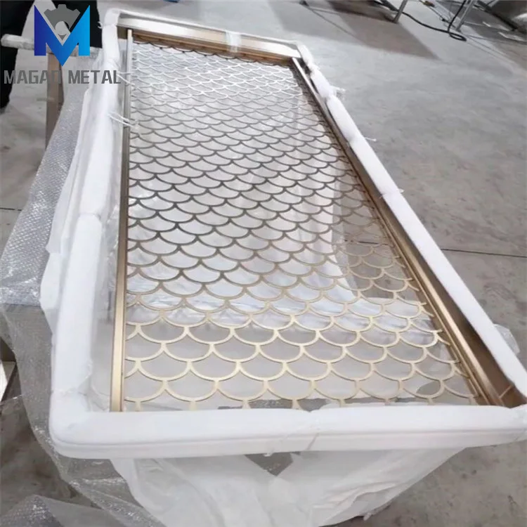 Декоративные подвесные панели для разделителей комнат, легко монтируемые перегородки, дизайн из алюминия, прочная нержавеющая сталь, современные