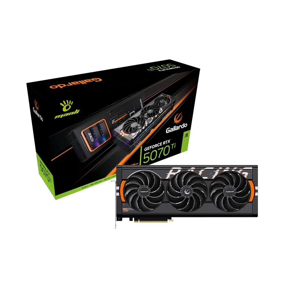 Manli Gallardo RTX 5070 Ti OC 16GB GDDR7 Graphics Card - 256-bit