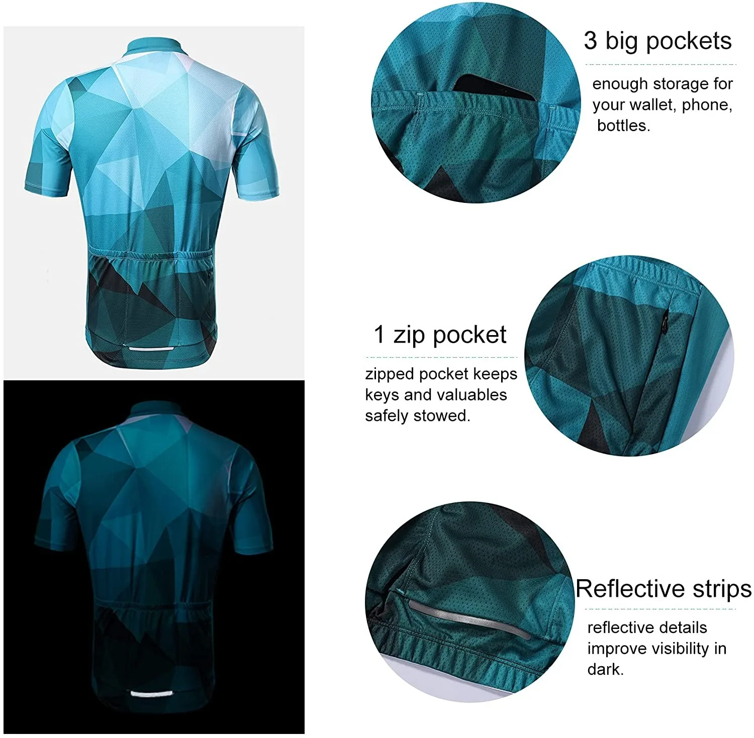  BERGRISAR Men's Cycling Jerseys Short Sleeves Bike Shirt :  Clothing, Shoes & Jewelry