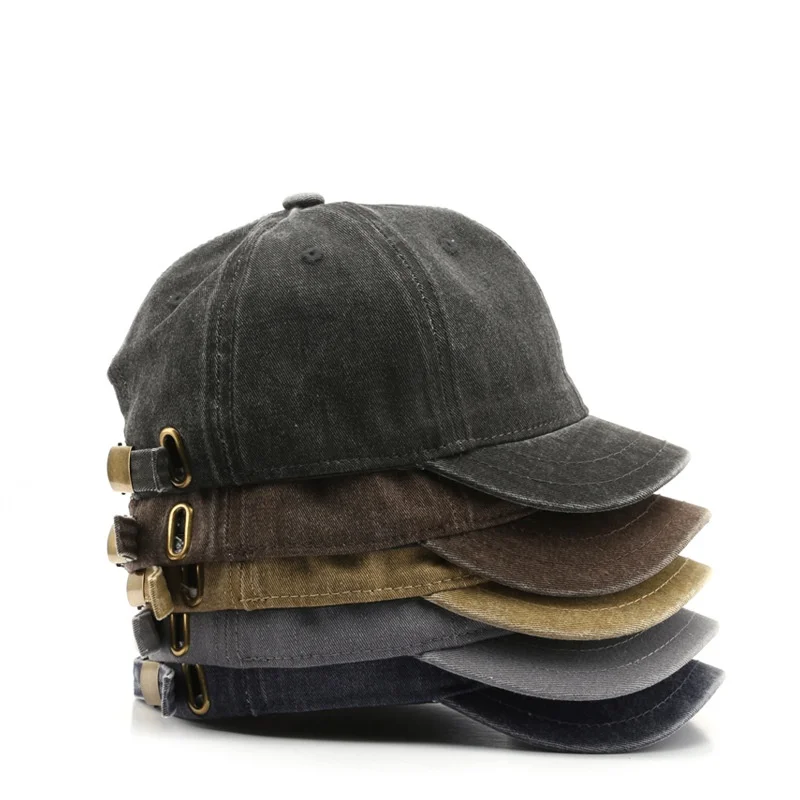 Vintage Unstructured Short Brim Dad Hat - Custom Cotton  display picture 1