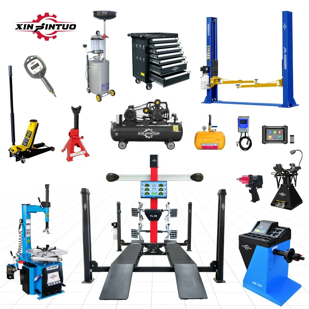 Xinjintuo 3d Wheel Alignment Maintenance Equipment Tyre Tire Changer Fitting Changing Balancer Balancing Machine 4 Post Car Lift