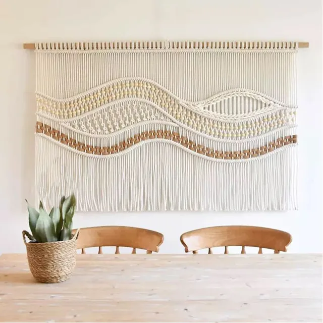 Exquisite craftsmanship wall decorations for home clip organiser macrame boho macrame wall hanging