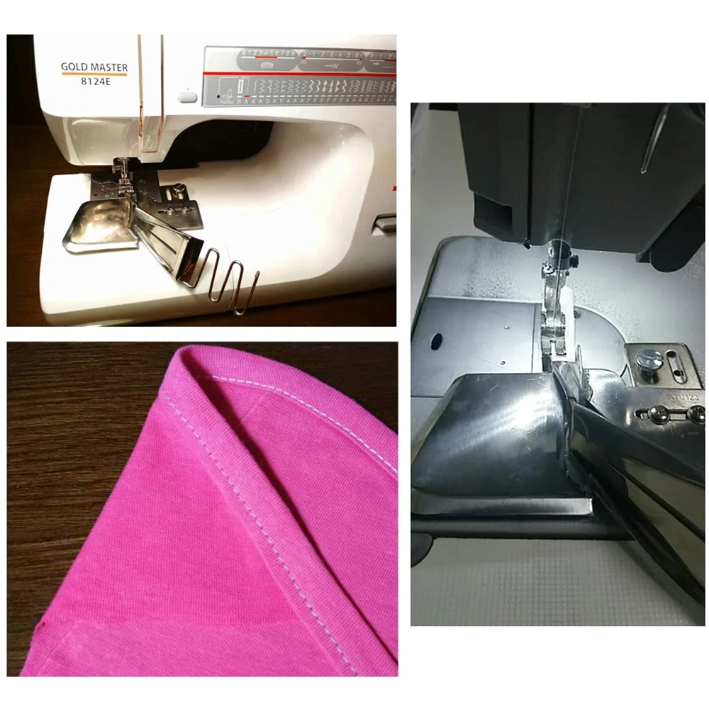 Dy123 Sewing Machine Double Folder Clean Finish Top & Bottom Binding