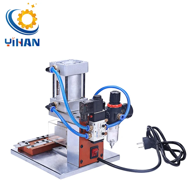 Adjustable IDC Flat Cable Connector Crimping Machine 2P to 64P Cable Ribbon Cable Pneumatic Yihan YH-64P Semi-Automatic ODM