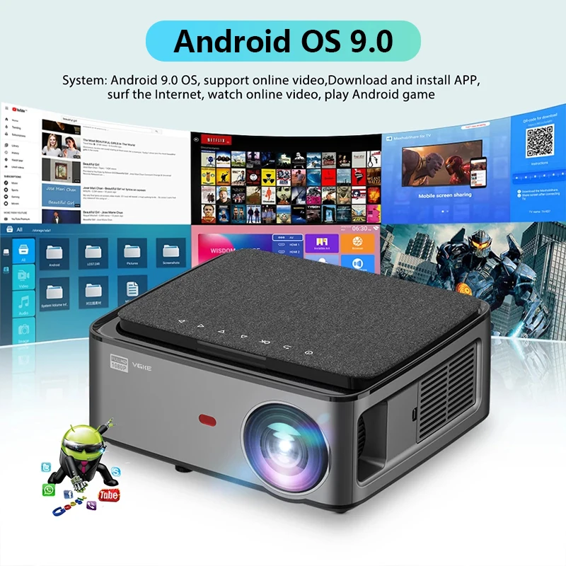 VGKE プロジェクター フルHD 5G WiFi 9500ルーメン 1080P ビデオ 