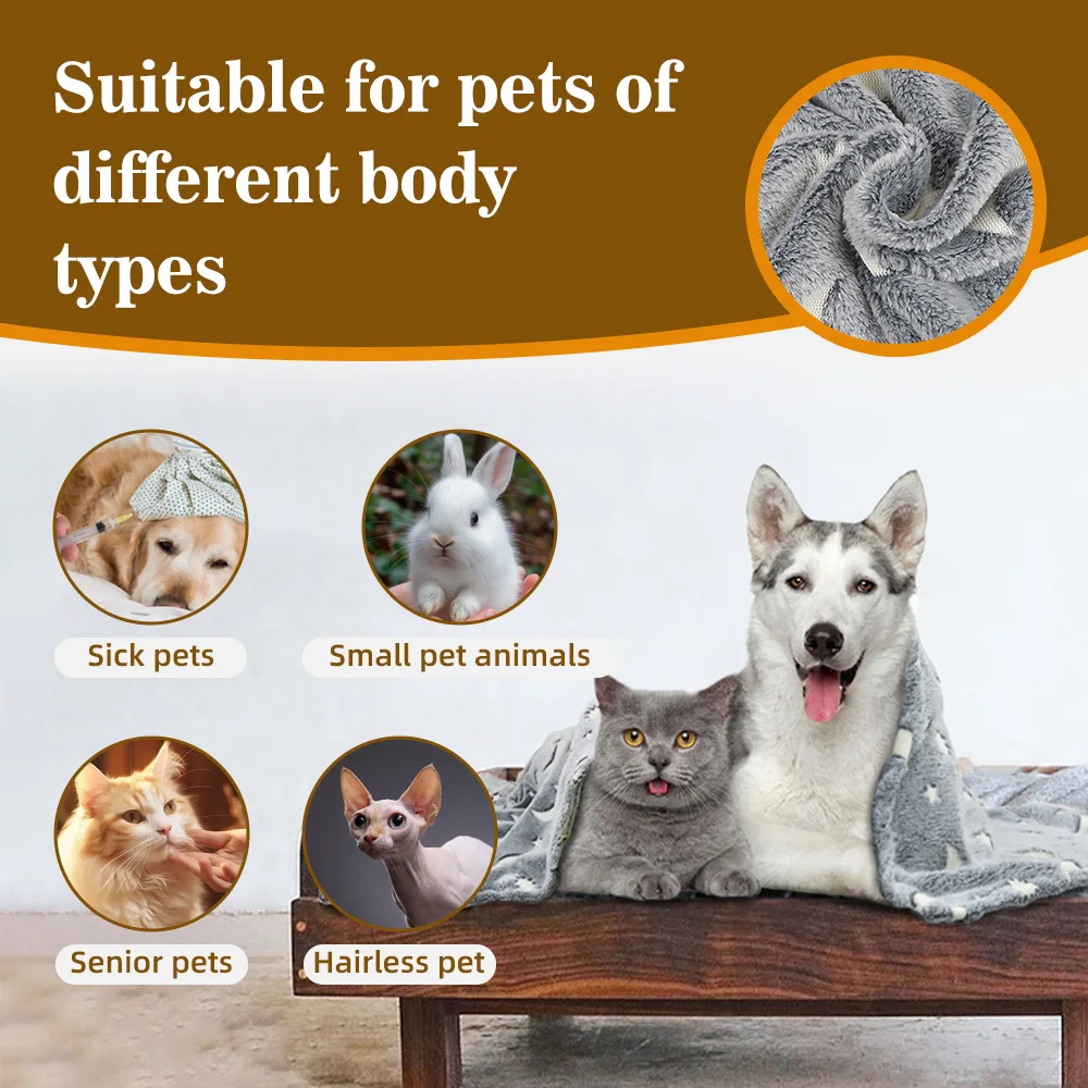 Winter Extra Thick Double Blanket Autumn Winter Style Plush Self-heati - product detail 5