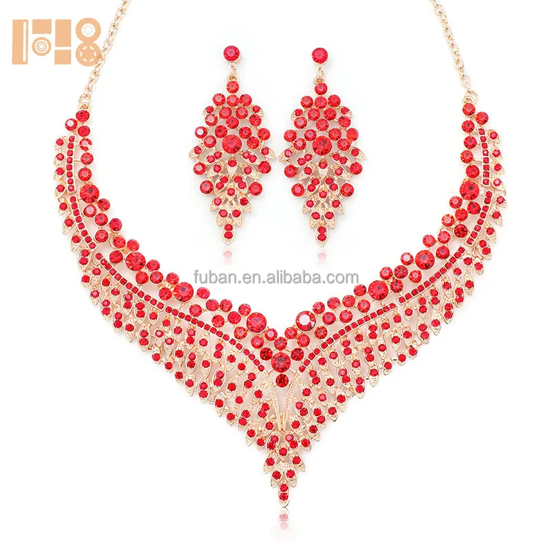 Bride Jewelry Sets Necklace Earrings Fashion Necklace Set For Bride