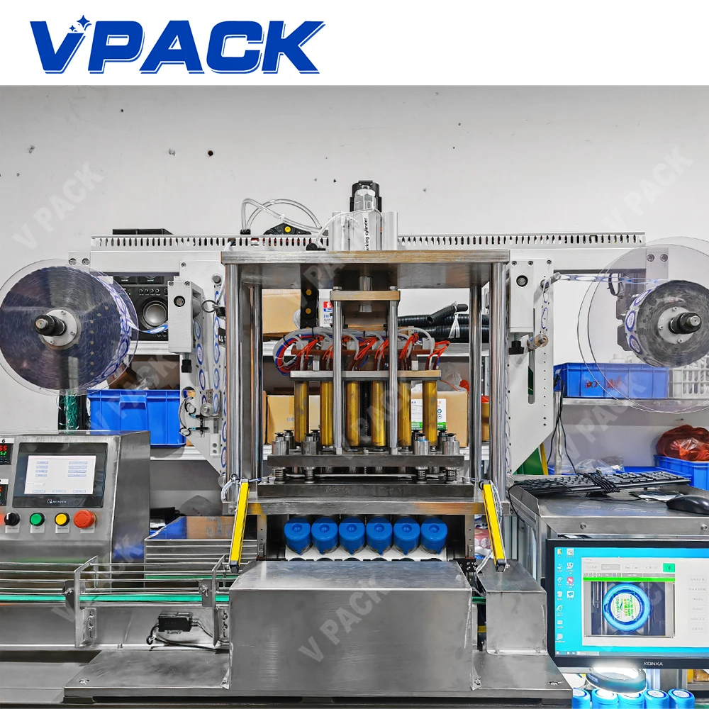 Spacer Insert Machine 2024 Automatic 5 Gallon Cap Foam Spacer Inserting Machine/20lts Liner ...
