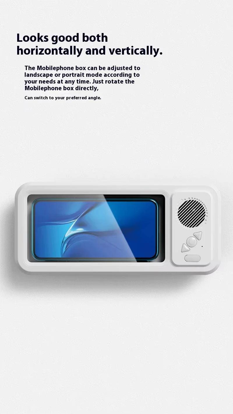 防水手机盒扬声器防雾触摸屏360旋转淋浴厨房游泳通用