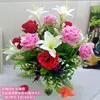10-piece Luxury Set with Pot [Red & Pink]