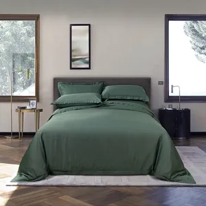High Quality Bed Sheet Sets 6 Piece Bamboo King Size Bedding Set Luxury Embroidery Duvet Cover Lyocell Bedsheet