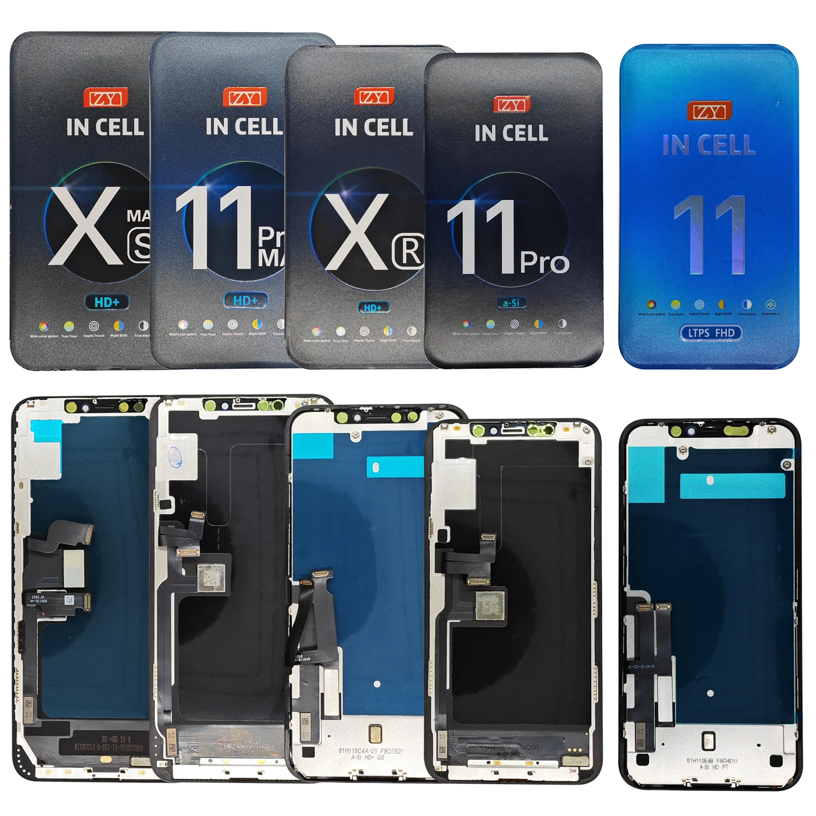 ZY Incell LCD Display Touch Screen for iPhone 12 XR 11 Pro