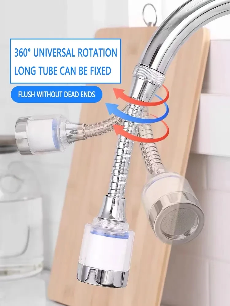 3 Mode Kitchen Tap Water Filter Nozzle - Replaceable Purifying Filter