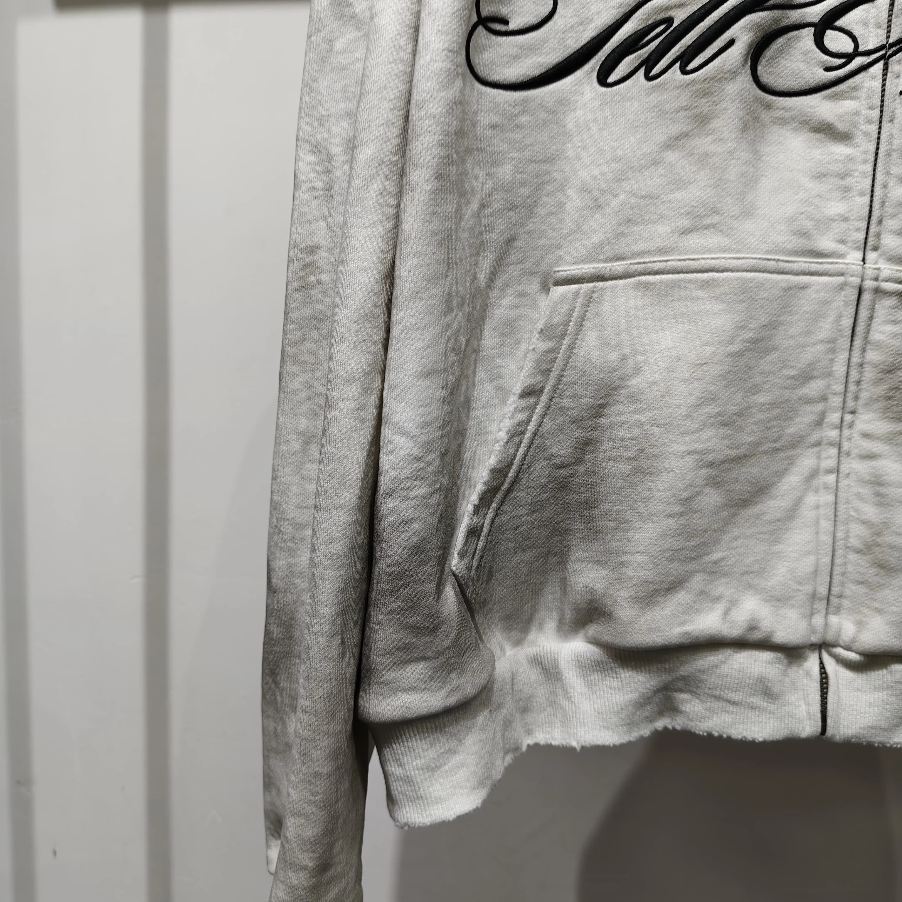 Streetwear Casual Hoodie Zipper Pullover Oversized Acid Wash Distressed Printed Graphic Sport Leisure Sweatshirt gallery 3