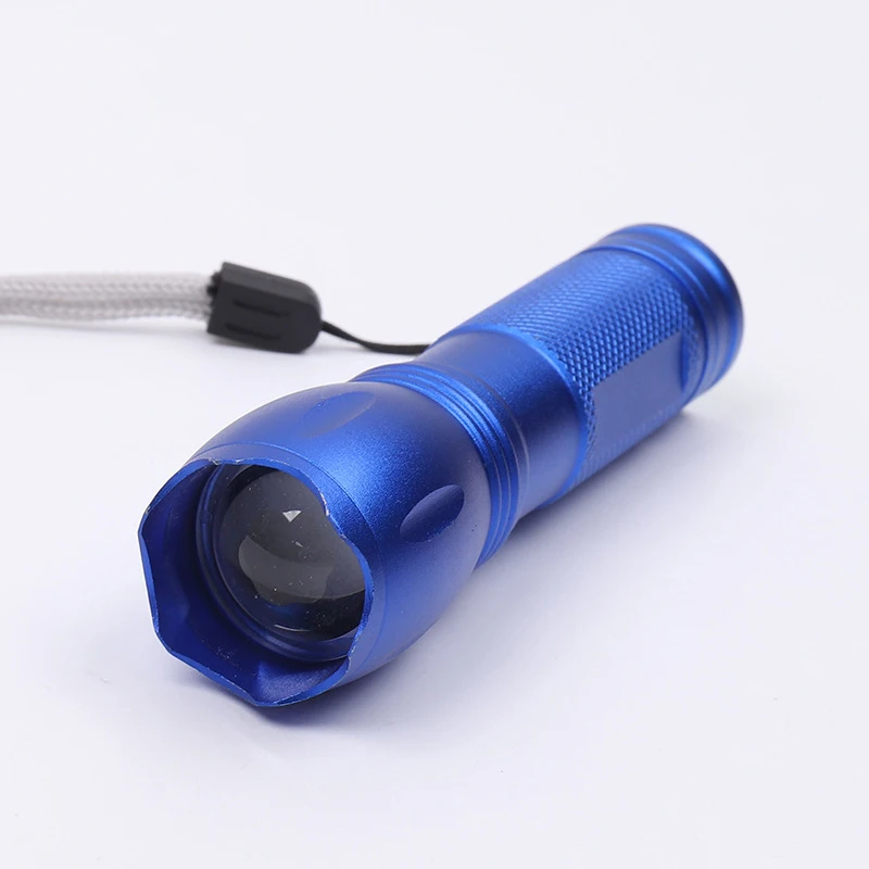 Aluminum XPE T6 3W LED Mini Zoomable Tactical Pocket AA Battery Flashlight For Camping Outdoor Emergency