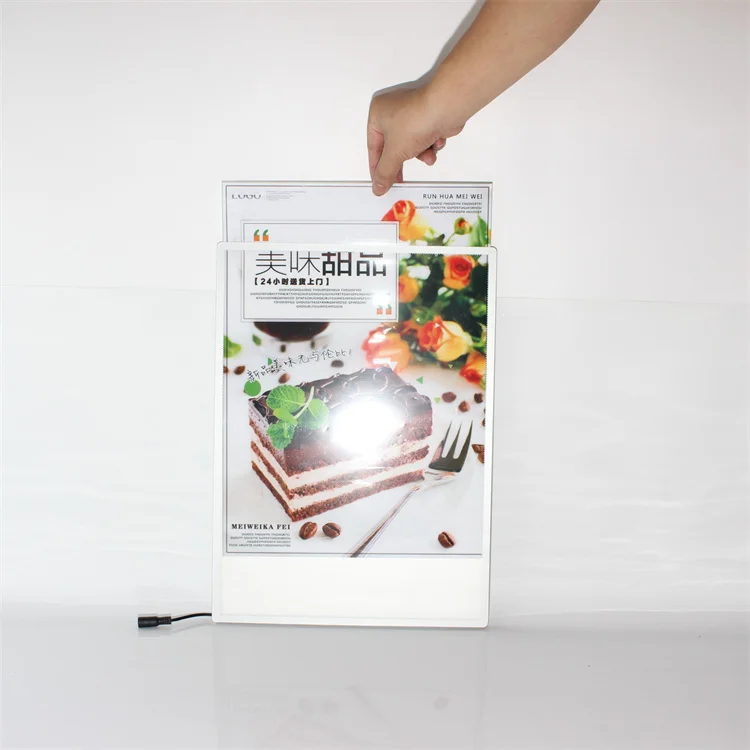 Customized indoor square advertising light box movie poster light box led slim light box ad led poster frame