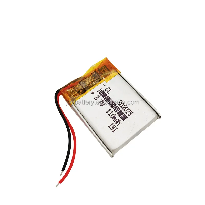 Rechargeable Lithium Ion 302025 3.7v 110mah 032025 Lipo Battery With ...