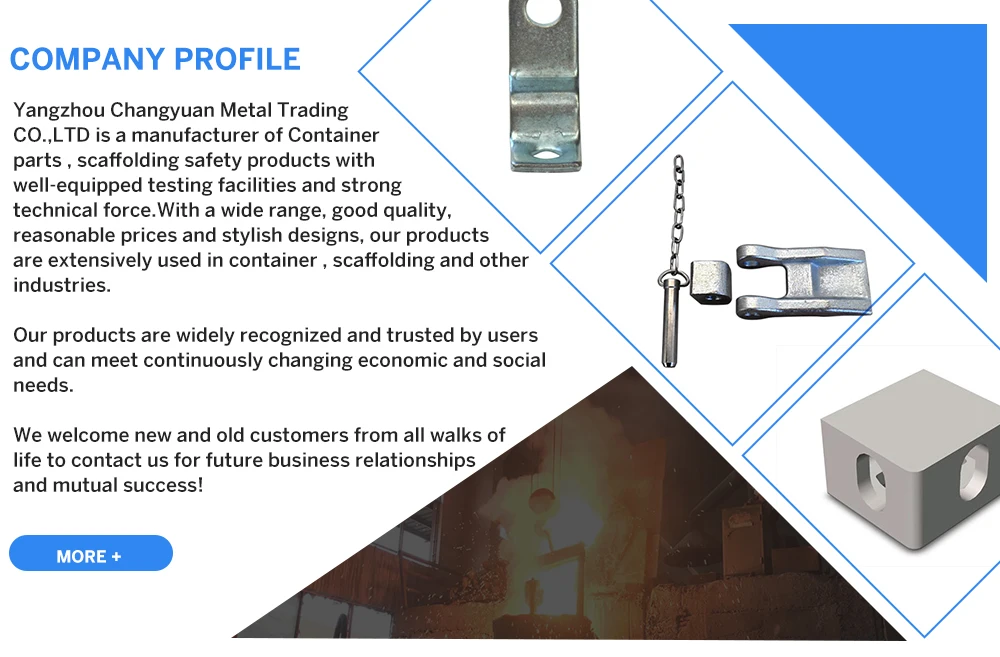 shipping container corner casting  container post corner Container Corner Block details