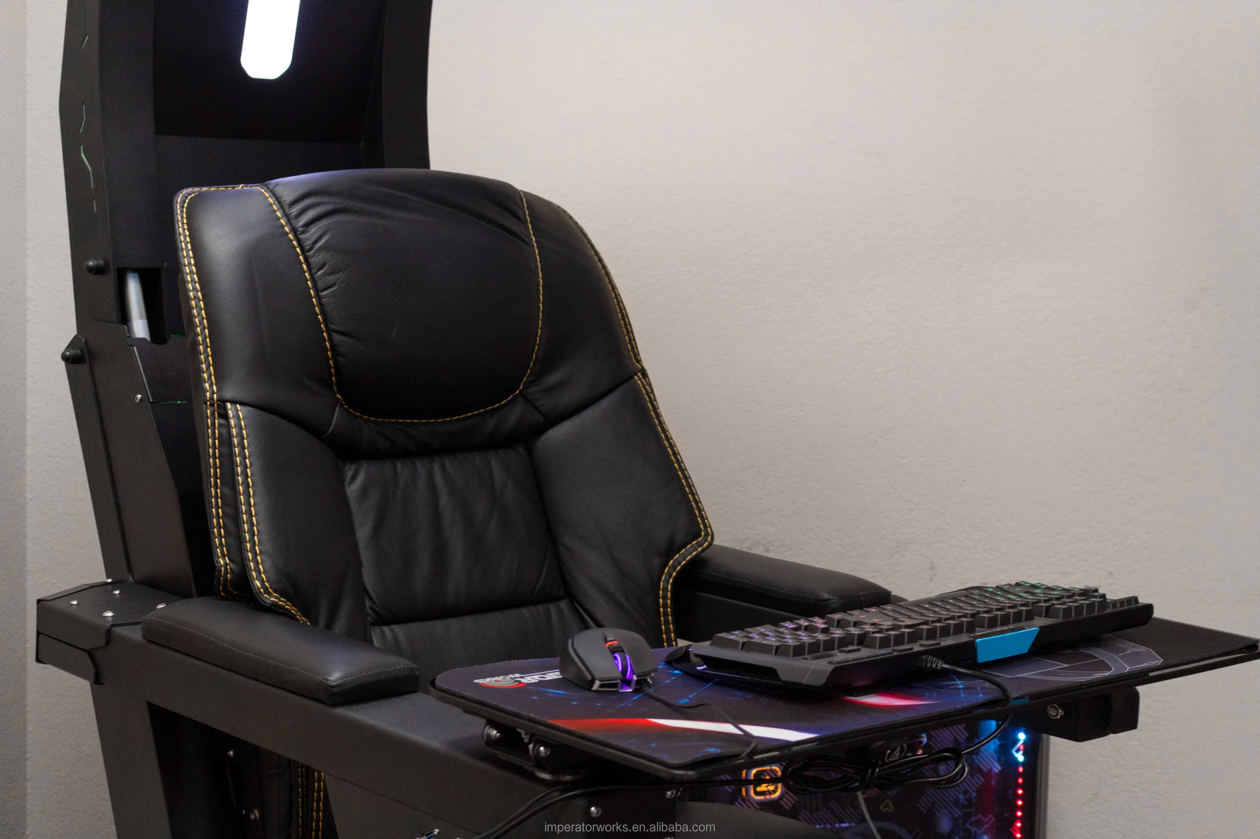 Ease Comfy IW R1 Zero Gravity Reclined Workstation Chair Gaming COCKPIT for  Gaming, Works Triple Monitor Tilting Rig