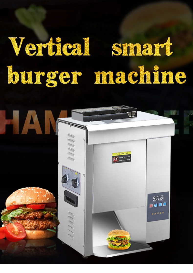 Electric Commercial Hamburger Bun Toaster Conveyor Belt Toaster For