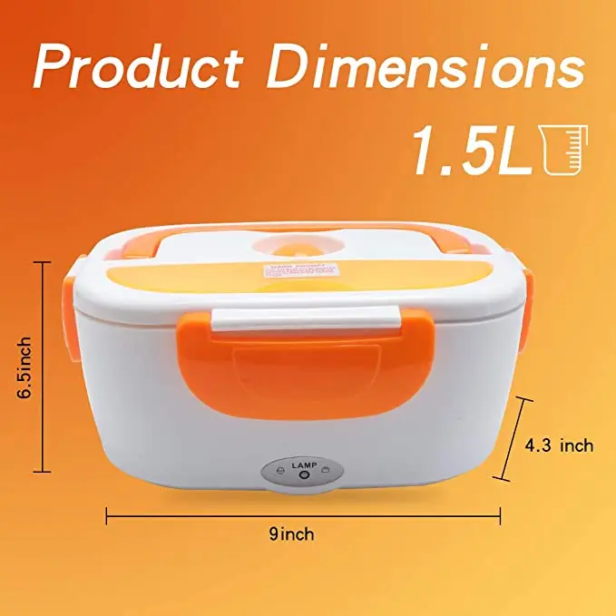 Dropship 1.5L 110V/12V Electric Lunch Box Portable For Car Office Food  Warmer Heater Container 40W to Sell Online at a Lower Price