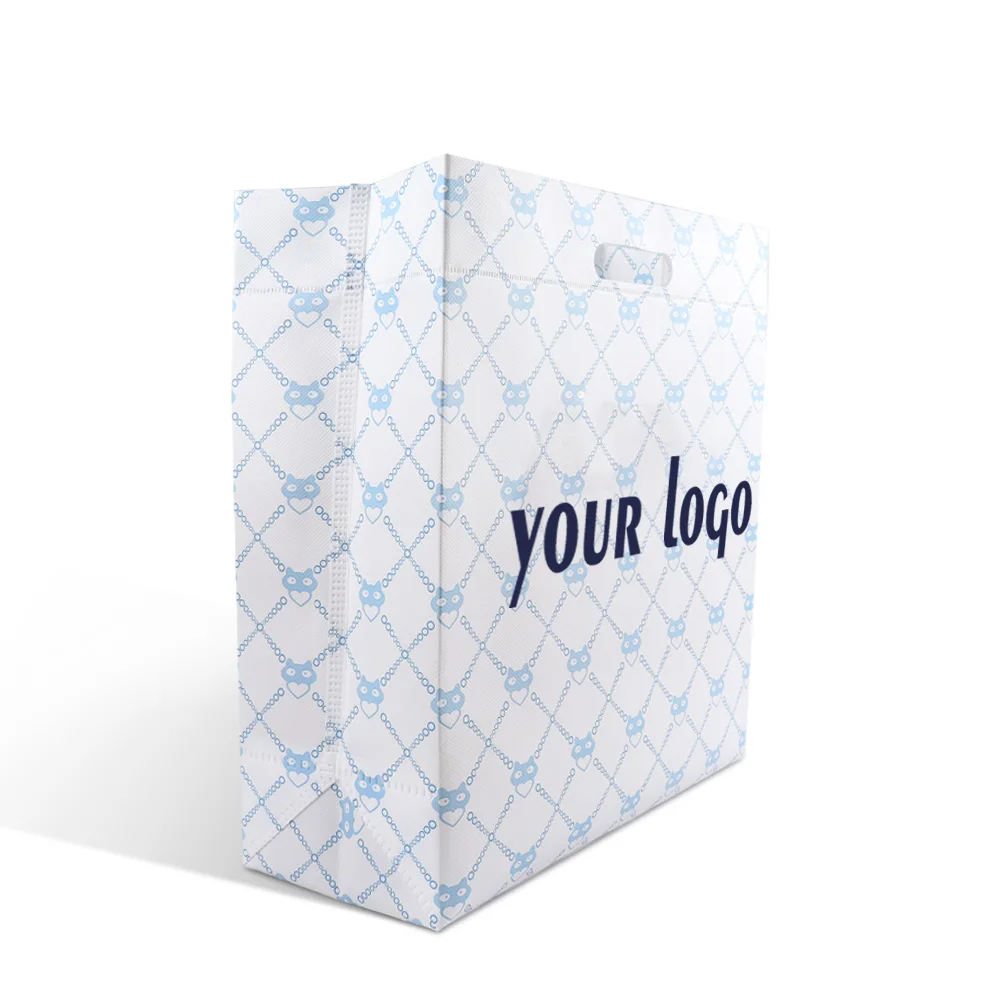 Reusable 100g Luxury pp Non Woven Fabric Tote Shopping Carry Bag for Grocery