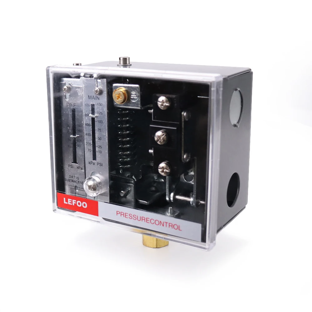 LEFOO LF56 Steam Boiler Pressure Switch for Boiler, Differential Pressure  Adjustable Pressure Controller