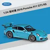 Porsche 911 GT3 RS del 2016 in blu