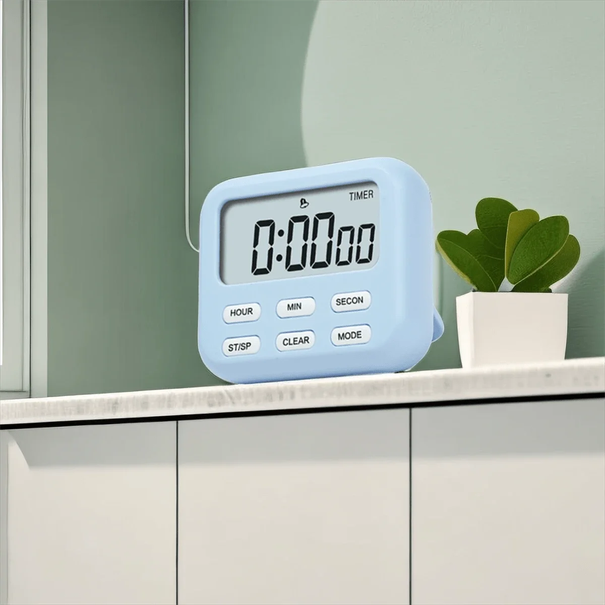 New Square LCD Digital Screen Magnetic Kitchen Timer Cooking Baking Count up Countdown Alarm Clock Sleep Stopwatch Timer