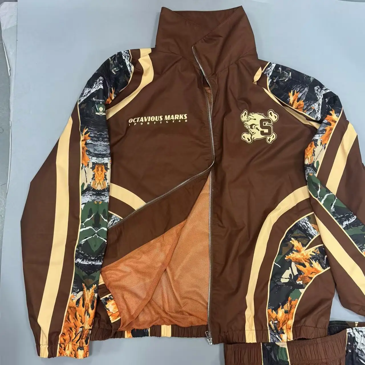 Salati 3D Puff Printing 100% Cotton French Terry Sportswear Reflective Tracksuit Reflective Tracksuit gallery 7