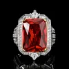 adjustable size Red corundum ring