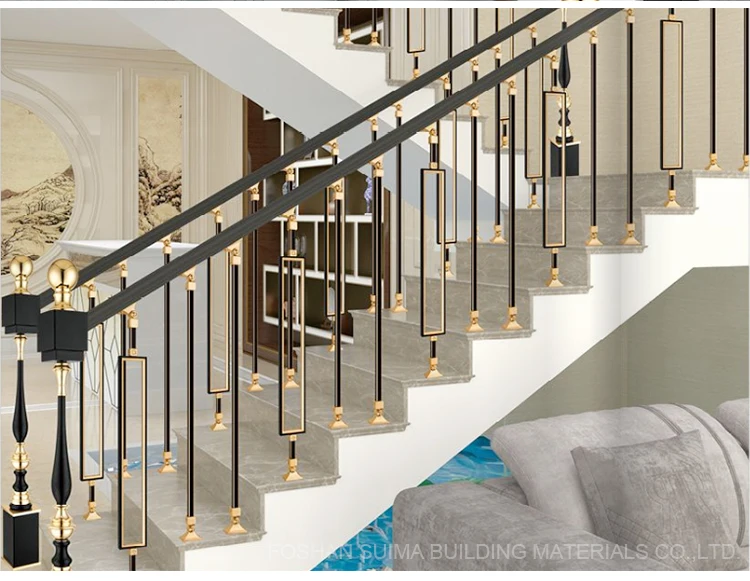 Luxury Stair Railing Gold Stairs Railing Designs Staircase Handrails ...