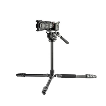 Heavy Duty Video Tripod Portable Stable Professional Camera Tripod 1/4 Extension Hole Fluid Head Camera Tripod detail image