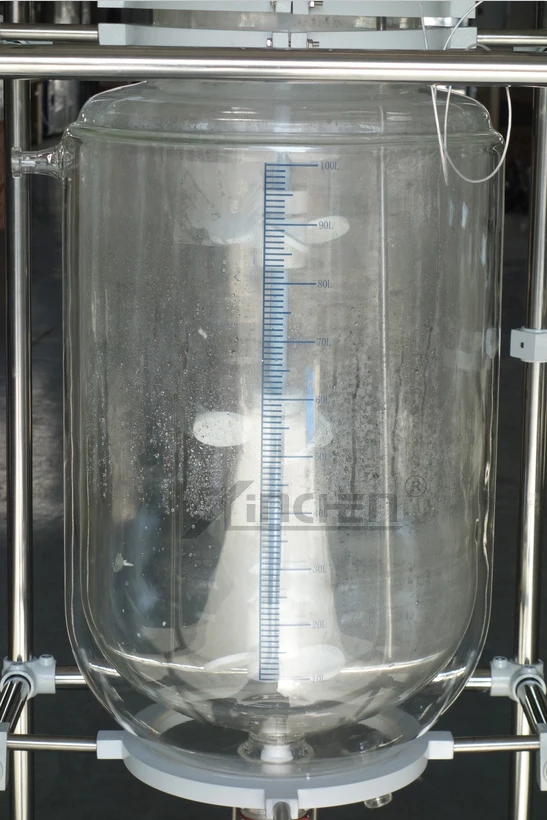 100L double walled glass reactor Jacketed Glass Reactor supplier