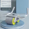New flat abdominal exercise wheel-yellow