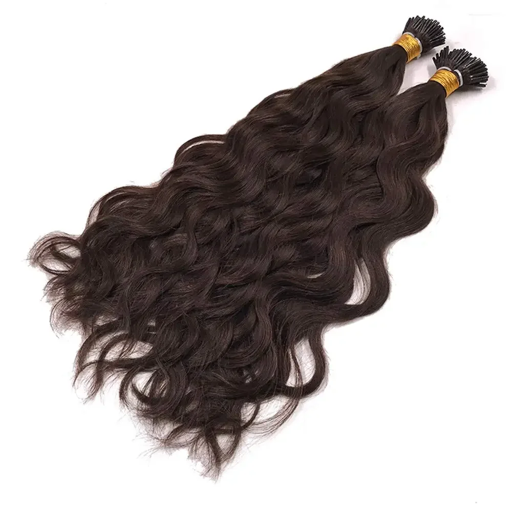Extensiones pelo natural microlink pre-bonded castaño oscuro_voghion.com