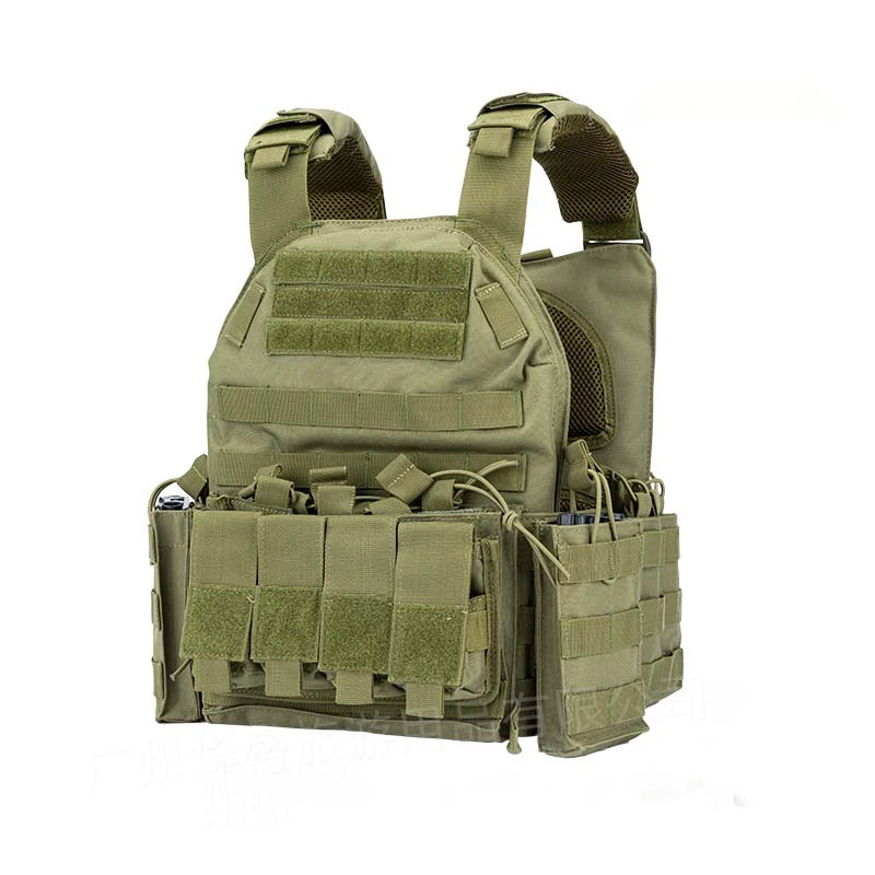 Multi-Functional Polyester Tactical Vest Heavy-Duty Quick-Release Large-Capacity Outdoor Protective Equipment Tactical Vest