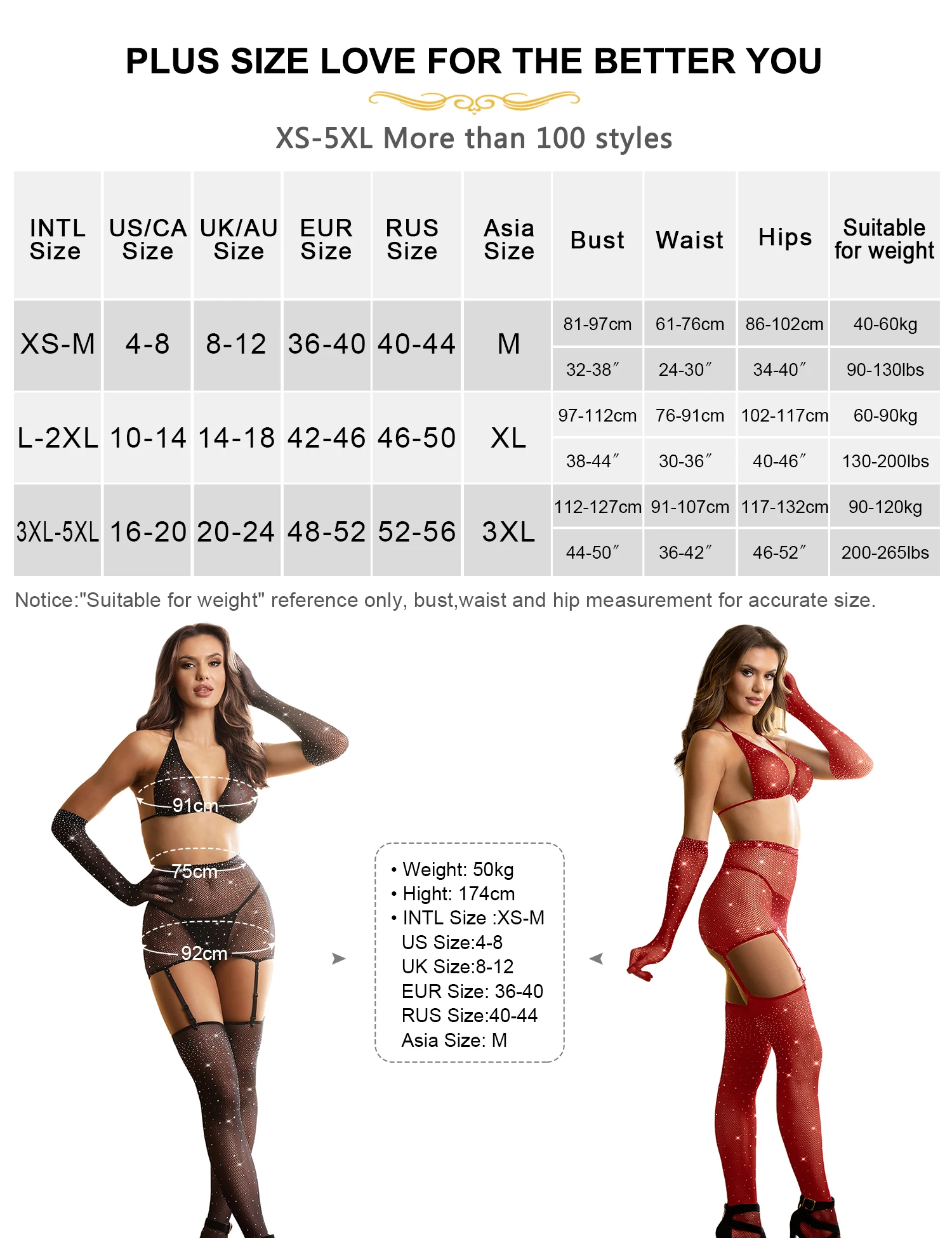 Ohyeah Stylish Plus Size Fishnet Body Stocking Rhinestone Lingerie Set  Transparent Sexy Bra and Panty Set Garter Lingerie Women