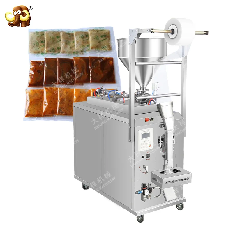 DZD-220JB Hot Sales Paste Honey Stick Oil Jam Ketchup Sauce Viscous Liquid Automatic Sachet Packaging Machine