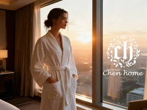 Custom Logo Professional Unisex Casual Long Sleeve 100% Cotton Terry Breathable Bathrobe Spa Gown Couples Towel Pajamas Hotel