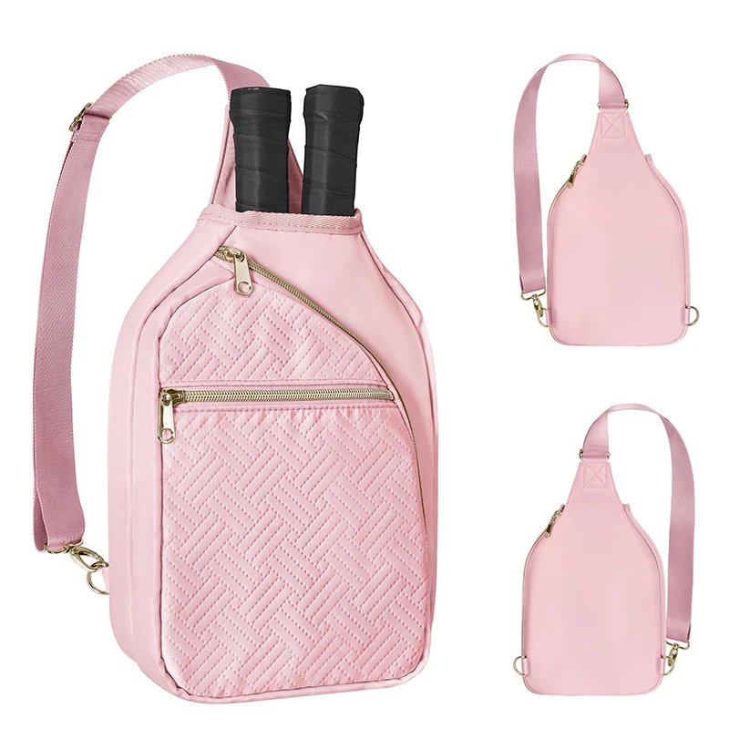 Pickleball Paddle Tennis Racquet Sling Bag for Women Crossbody Pickleball Paddle Racket Bags