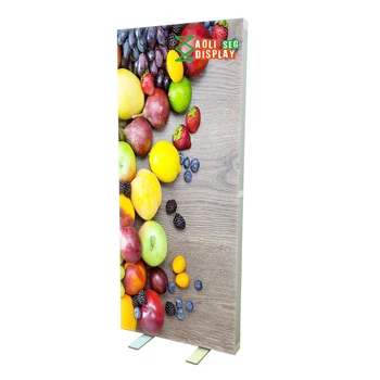 Advertising Tradeshow Exhibition Booth Display Tension Fabric Backdrop Seg Pop Up Led Backlit Light Box