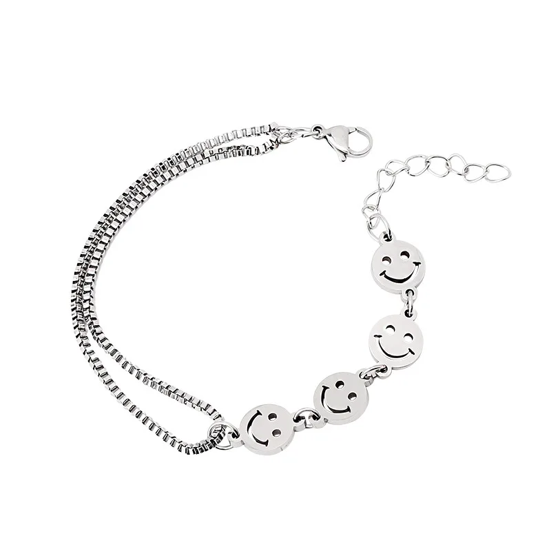 Stainless Steel Smiley Face Chain 