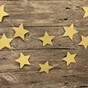 Décoration colorée en forme d'étoile dorée [petite taille]