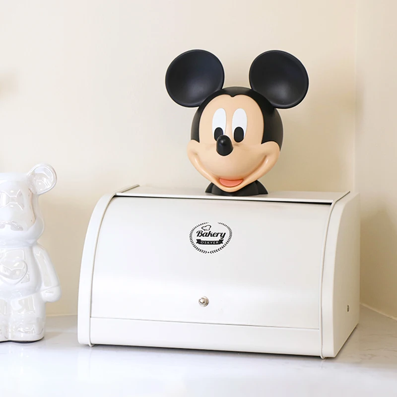 New Style Large Sizes Bread Storage Canister with Tight-fitting Lid Custom Made White Farmhouse Bread Box for Kitchen