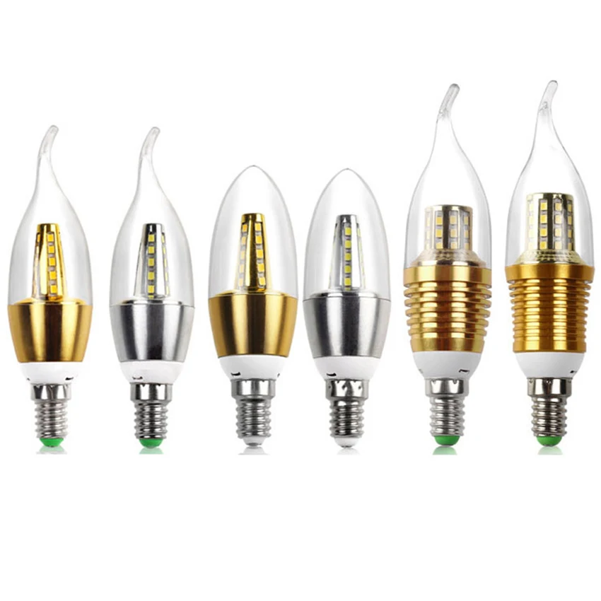 LED キャンドル電球 C35 E12/E14 4W シャンデリア照明用 LED
