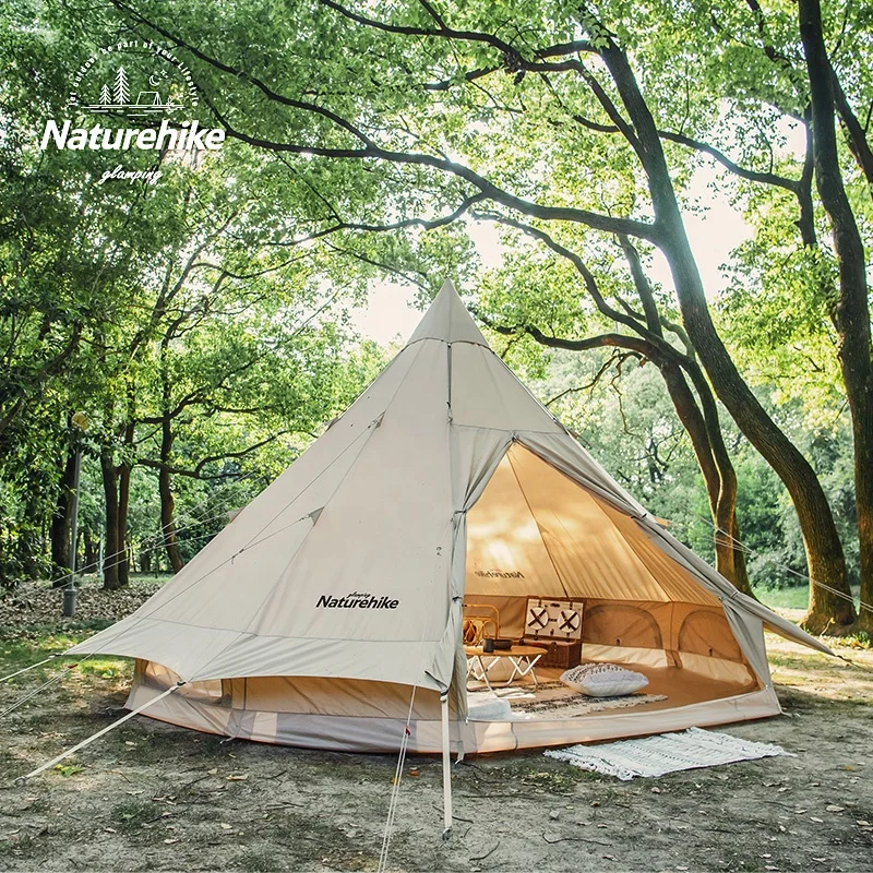 Naturehike Brighten 12.3 Luxury Glamping Canvas Bell Tent - Ideal